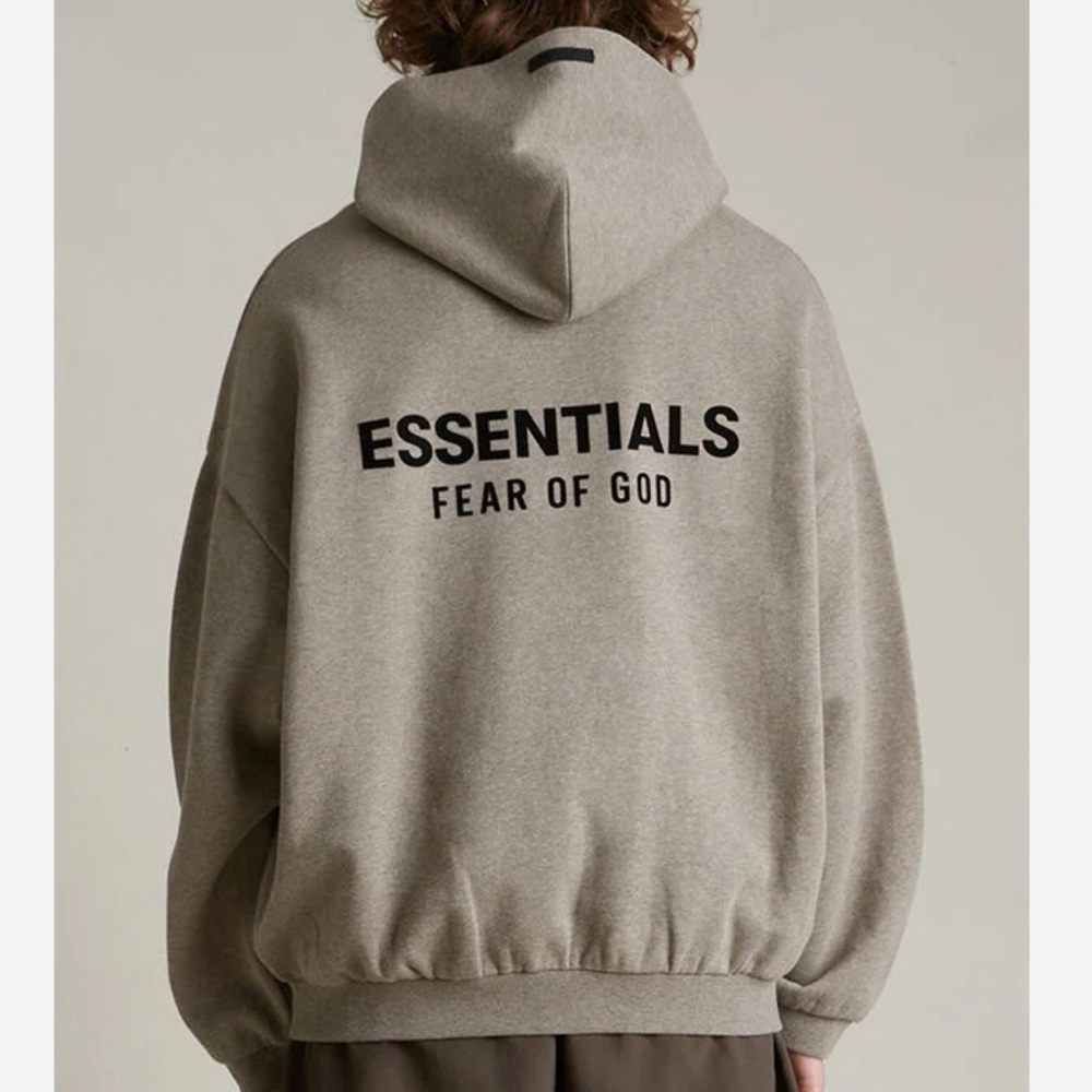 NEW Essentials Fear of God Hoodie Heather Grey FW24 💯 AUTHENTIC